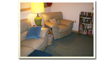 Relax in our Studio Waiting Area